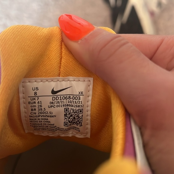 Nike Air Huarache pink and orange sz 8 (university pink gold) - Picture 8 of 9